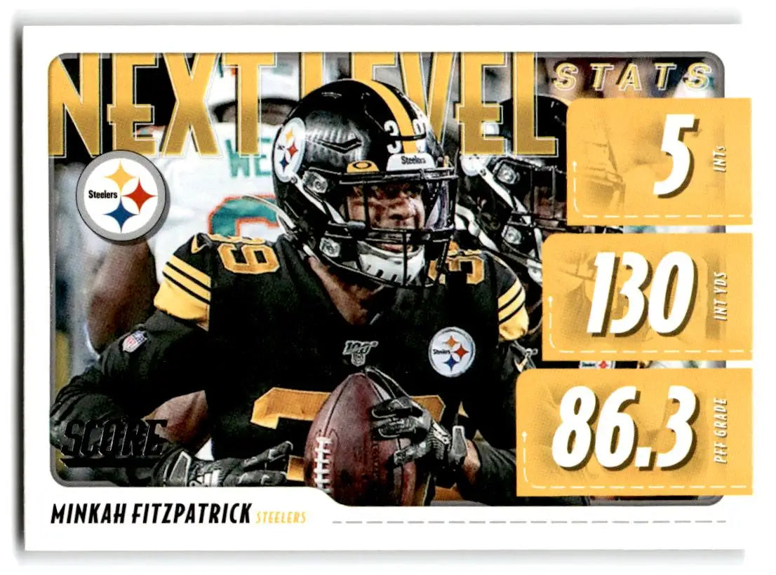 2020 Score #NLS-MF Minkah Fitzpatrick Next Level Stats - Football Card Single