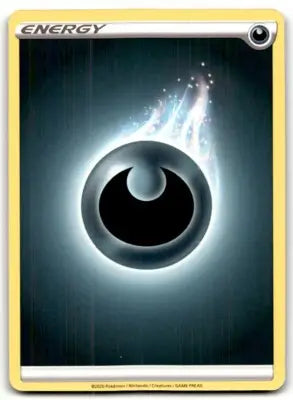 Darkness Energy Pokémon card featuring Darkness Energy Common, text-align center display