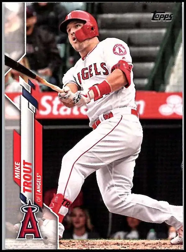 2020 Topps #1 Mike Trout NM-MT Los Angeles Angels Baseball Card - Baseball Card Single