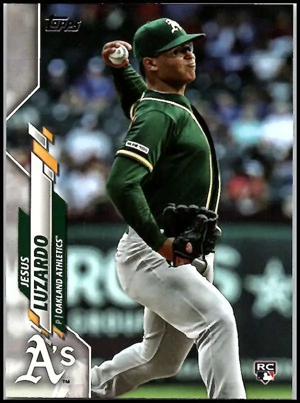 2020 Topps #110 Jesus Luzardo NM-MT RC Rookie Oakland Athletics Baseball Card - Baseball Card Single