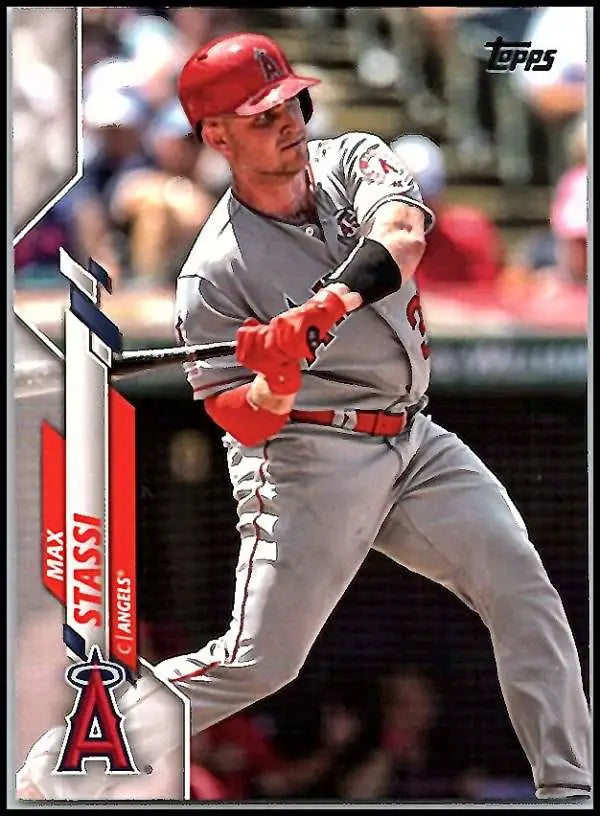 2020 Topps #112 Max Stassi NM-MT Los Angeles Angels Baseball Card - Baseball Card Single