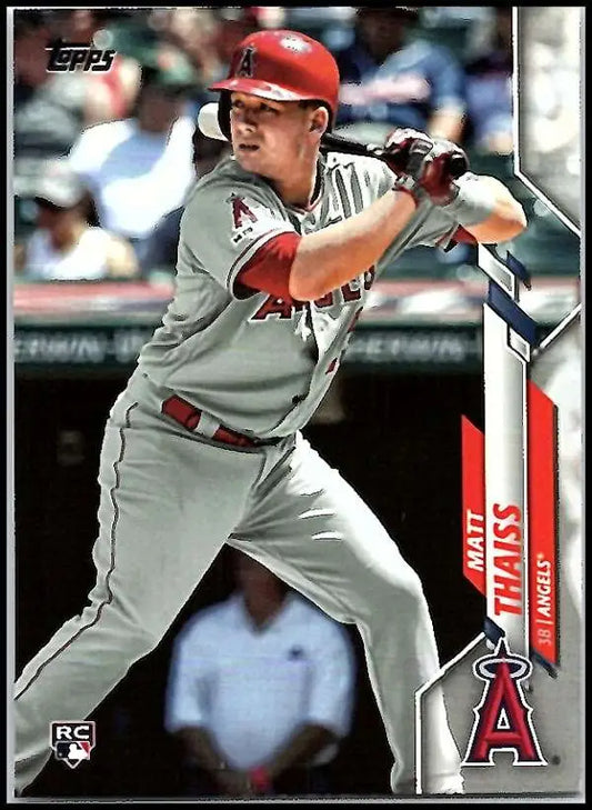 2020 Topps #115 Matt Thaiss NM-MT RC Rookie Los Angeles Angels Baseball Card - Baseball Card Single