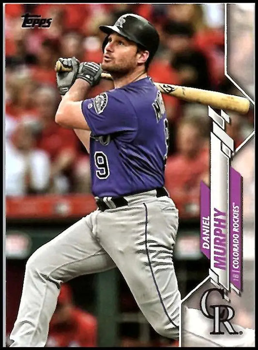 2020 Topps #116 Daniel Murphy NM-MT Colorado Rockies Baseball Card - Baseball Card Single