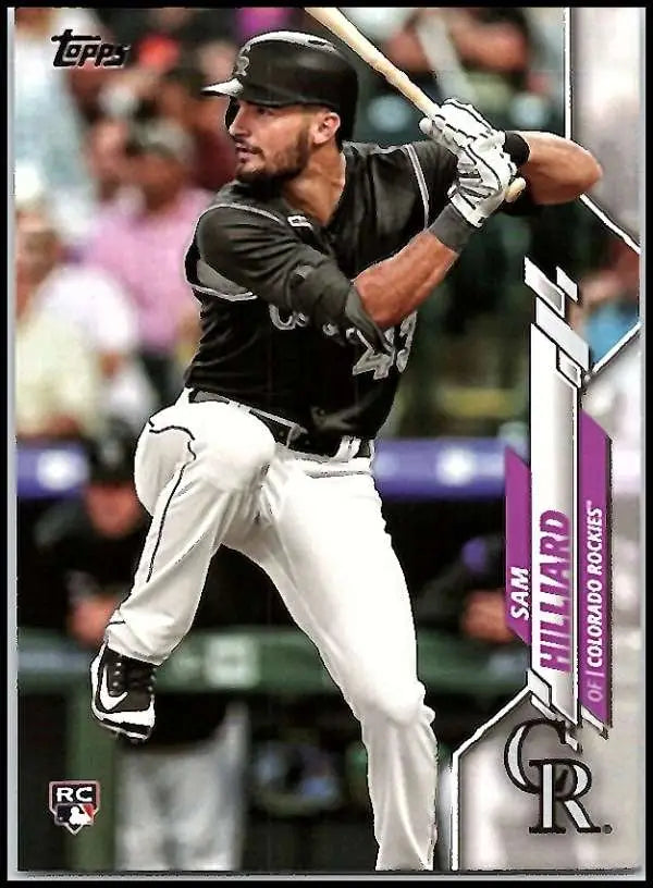 2020 Topps #12 Sam Hilliard NM-MT RC Rookie Colorado Rockies Baseball Card - Baseball Card Single