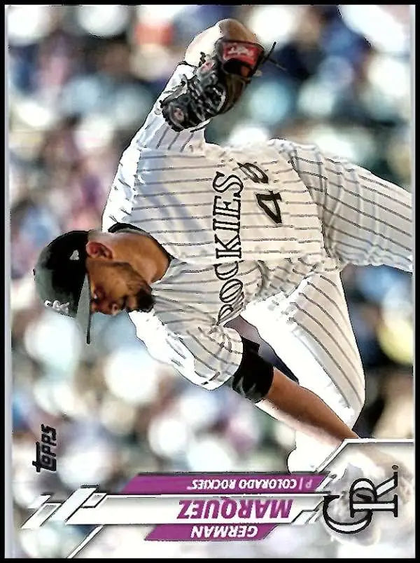 2020 Topps #126 German Marquez NM-MT Colorado Rockies Baseball Card - Baseball Card Single