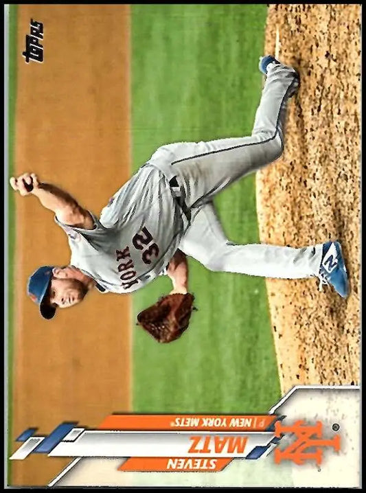2020 Topps #128 Steven Matz NM-MT New York Mets Baseball Card - Baseball Card Single