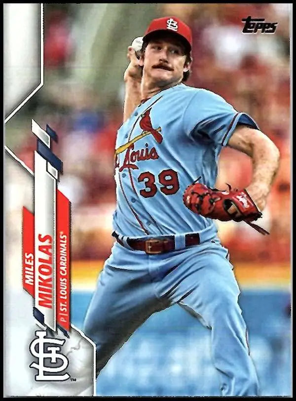 2020 Topps #13 Miles Mikolas NM-MT St. Louis Cardinals Baseball Card - Baseball Card Single