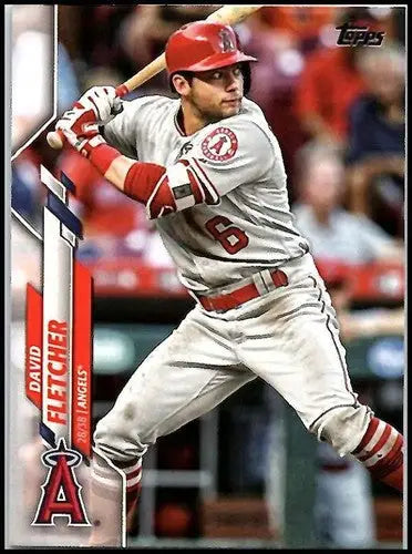 David Fletcher baseball card with original gloss from 2020 Topps #134 NM-MT