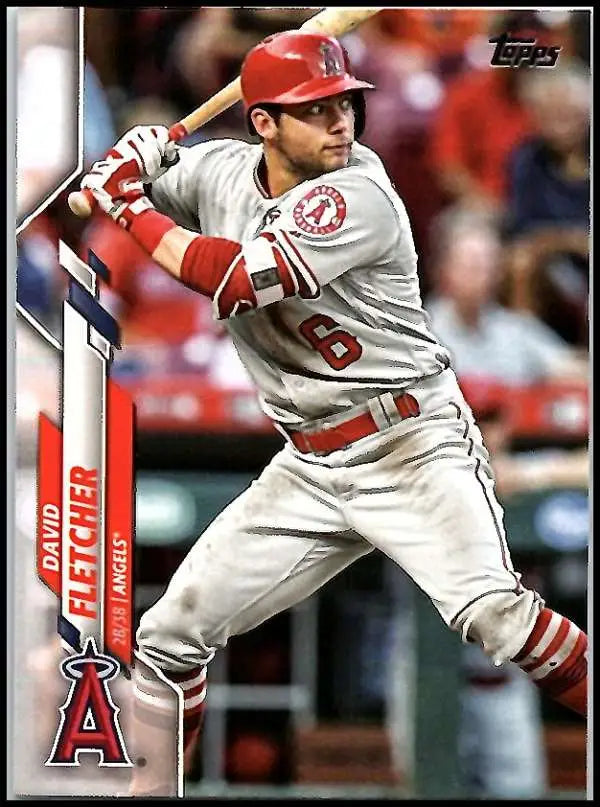 2020 Topps #134 David Fletcher NM-MT Los Angeles Angels Baseball Card - Baseball Card Single