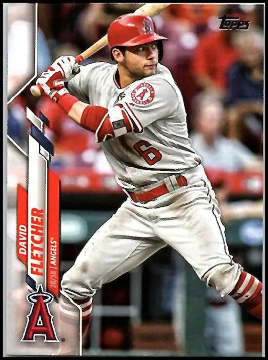 2020 Topps #134 David Fletcher NM-MT Los Angeles Angels Baseball Card - Baseball Card Single