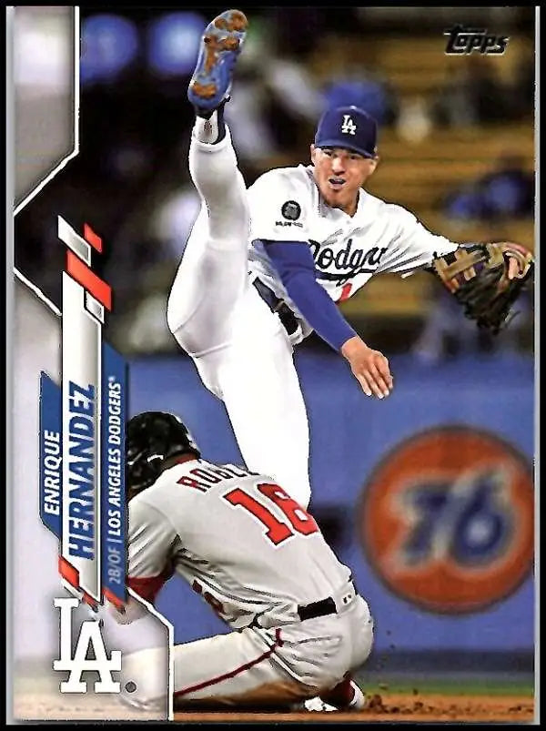 2020 Topps #135 Enrique Hernandez NM-MT Los Angeles Dodgers Baseball Card - Baseball Card Single