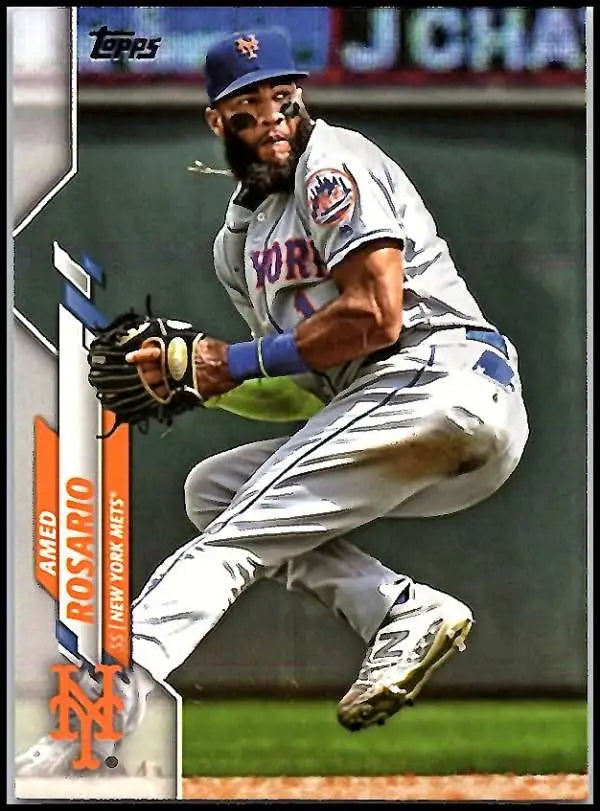 2020 Topps #136 Amed Rosario NM-MT New York Mets Baseball Card - Baseball Card Single