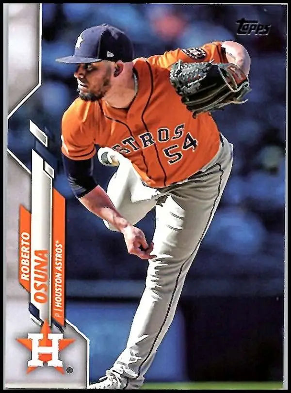 2020 Topps #141 Roberto Osuna NM-MT Houston Astros Baseball Card - Baseball Card Single