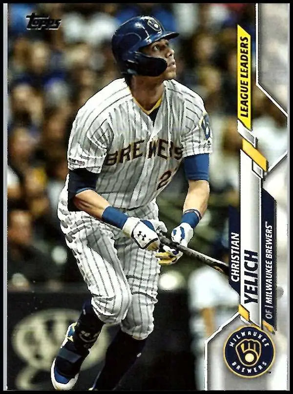 2020 Topps #143 Christian Yelich NM-MT Milwaukee Brewers Baseball Card - Baseball Card Single