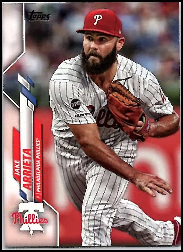 2020 Topps #144 Jake Arrieta NM-MT Philadelphia Phillies Baseball Card - Baseball Card Single