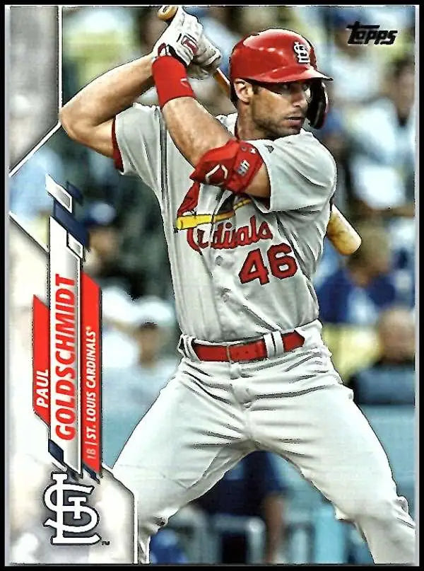 2020 Topps #145 Paul Goldschmidt NM-MT St. Louis Cardinals Baseball Card - Baseball Card Single
