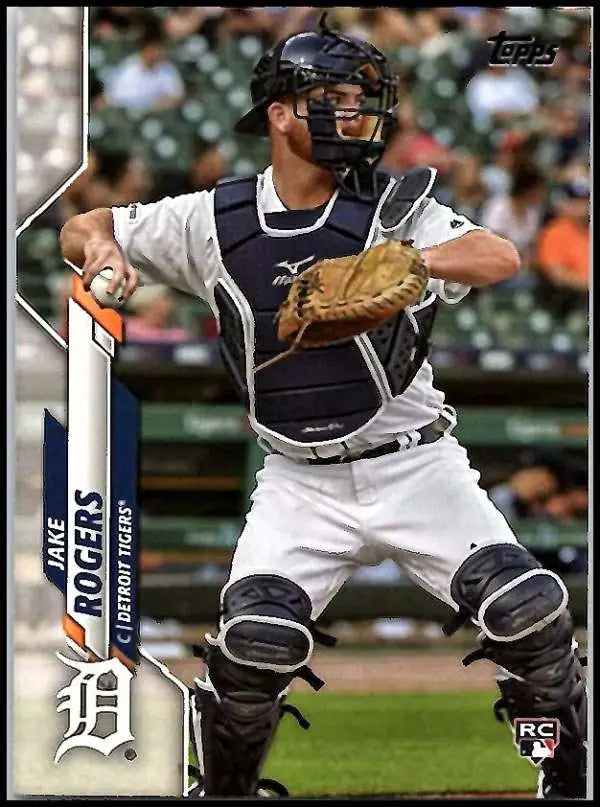 2020 Topps #147 Jake Rogers NM-MT RC Rookie Detroit Tigers Baseball Card - Baseball Card Single