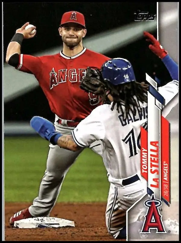 2020 Topps #151 Tommy La Stella NM-MT Los Angeles Angels Baseball Card - Baseball Card Single