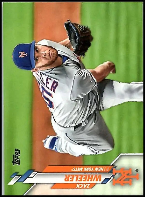 2020 Topps #152 Zack Wheeler NM-MT New York Mets Baseball Card - Baseball Card Single