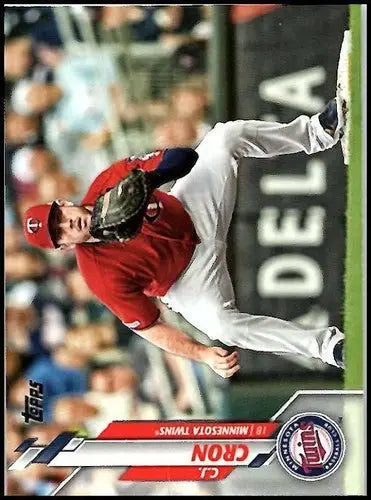 2020 Topps C.J. Cron NM-MT baseball card with original gloss featuring Twins player