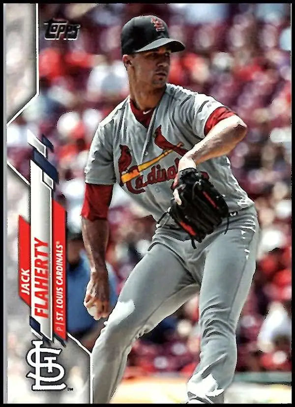 2020 Topps #155 Jack Flaherty NM-MT St. Louis Cardinals Baseball Card - Baseball Card Single