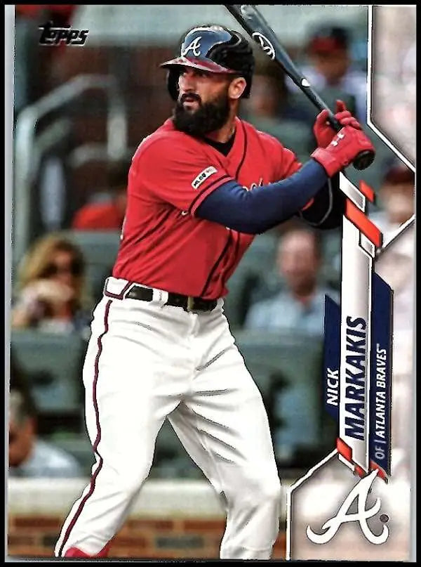 2020 Topps #156 Nick Markakis NM-MT Atlanta Braves Baseball Card - Baseball Card Single
