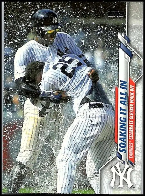 2020 Topps #157 Soaking It All In NM-MT New York Yankees Baseball Card - Baseball Card Single
