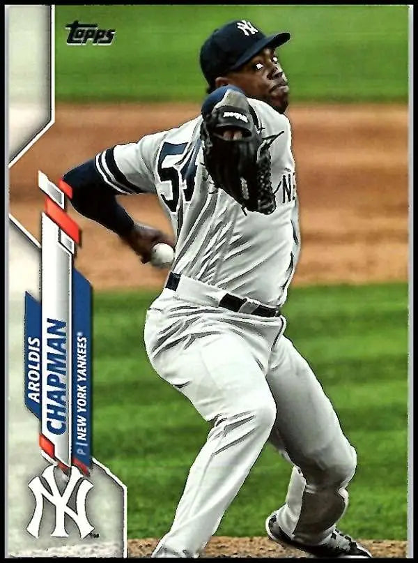 2020 Topps #161 Aroldis Chapman NM-MT New York Yankees Baseball Card - Baseball Card Single