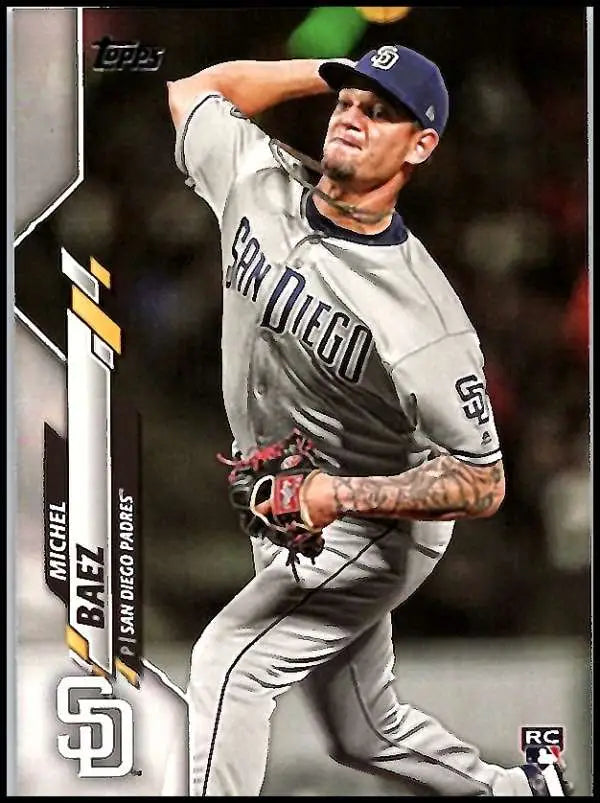 2020 Topps #162 Michel Baez NM-MT RC Rookie San Diego Padres Baseball Card - Baseball Card Single