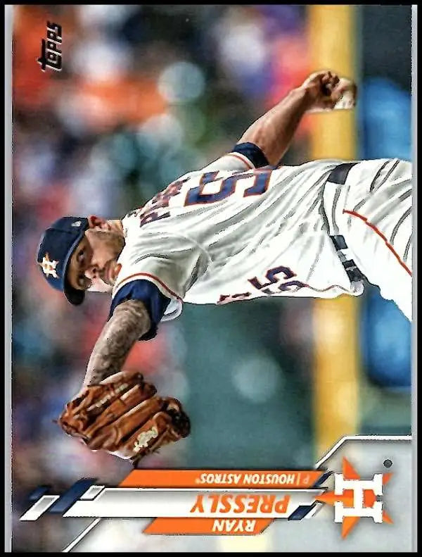2020 Topps #163 Ryan Pressly NM-MT Houston Astros Baseball Card - Baseball Card Single