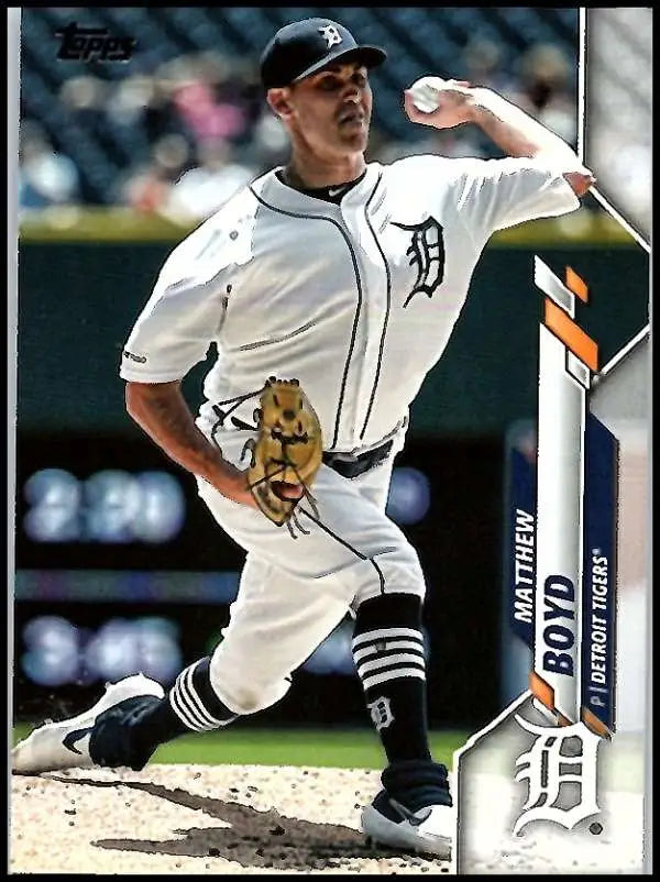 2020 Topps #165 Matthew Boyd NM-MT Detroit Tigers Baseball Card - Baseball Card Single