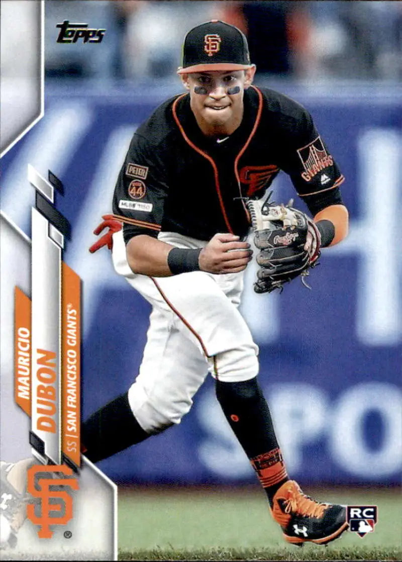2020 Topps #178 Mauricio Dubon NM-MT RC Rookie San Francisco Giants Baseball Card - Baseball Card Single