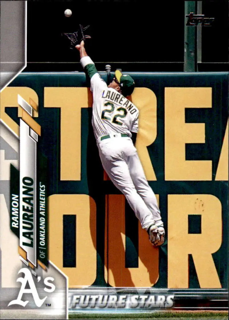 2020 Topps #179 Ramon Laureano NM-MT Oakland Athletics Baseball Card - Baseball Card Single