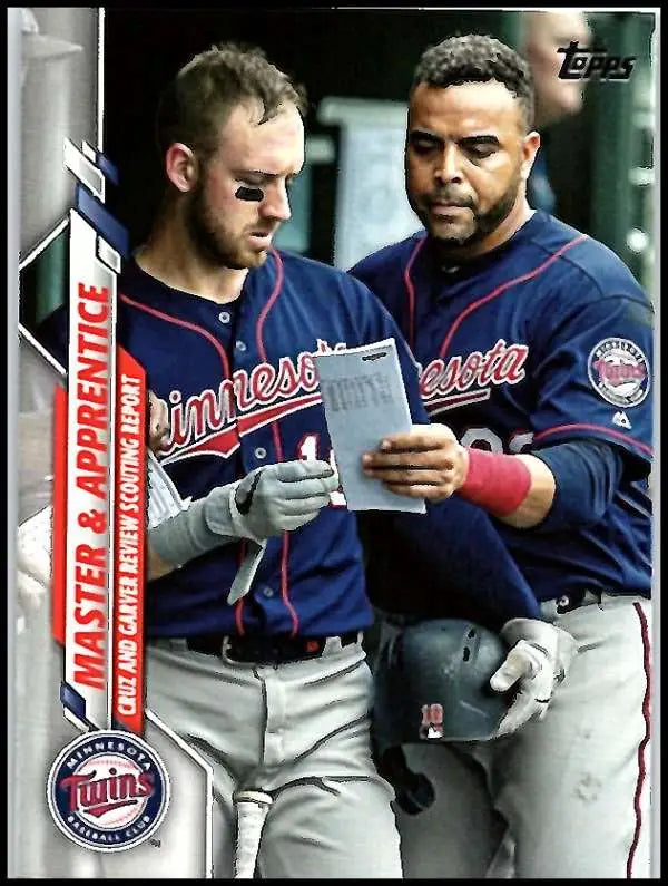 2020 Topps #18 Master and Apprentice NM-MT Minnesota Twins Baseball Card - Baseball Card Single