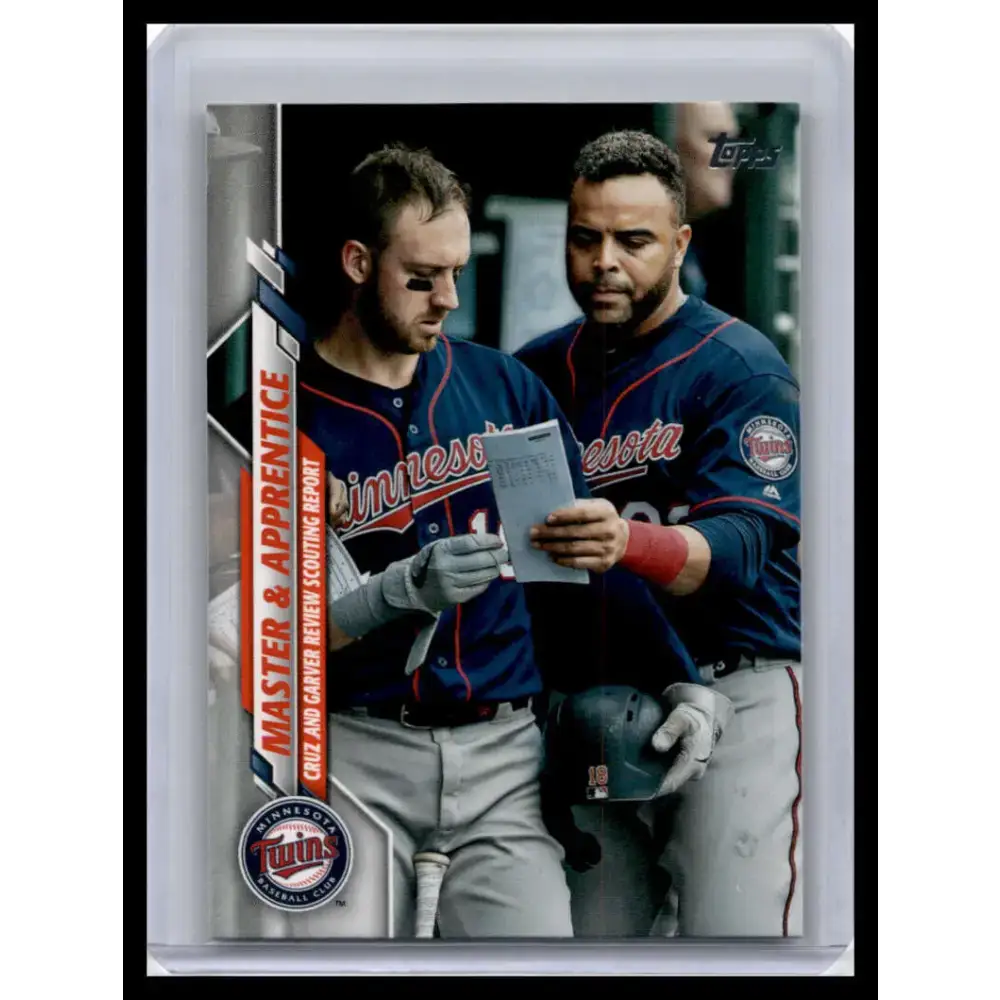 2020 Topps #18 Master & Apprentice (Garver/Cruz) CL NM-MT Minnesota Twins Baseball Card - Baseball Card Single