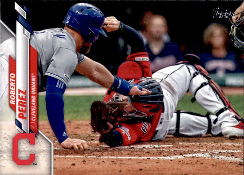2020 Topps #186 Roberto Perez NM-MT Cleveland Indians Baseball Card - Baseball Card Single