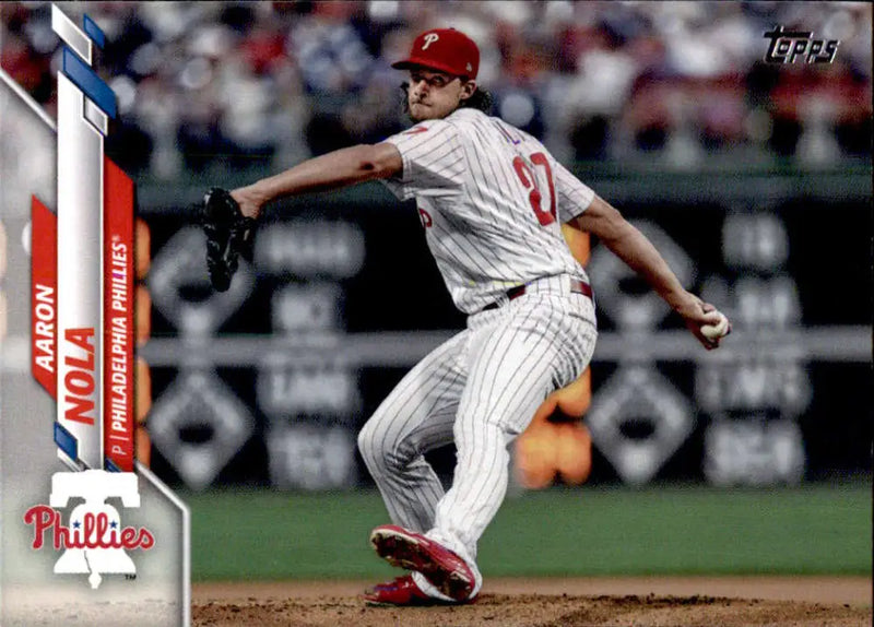 2020 Topps #190 Aaron Nola NM-MT Philadelphia Phillies Baseball Card - Baseball Card Single