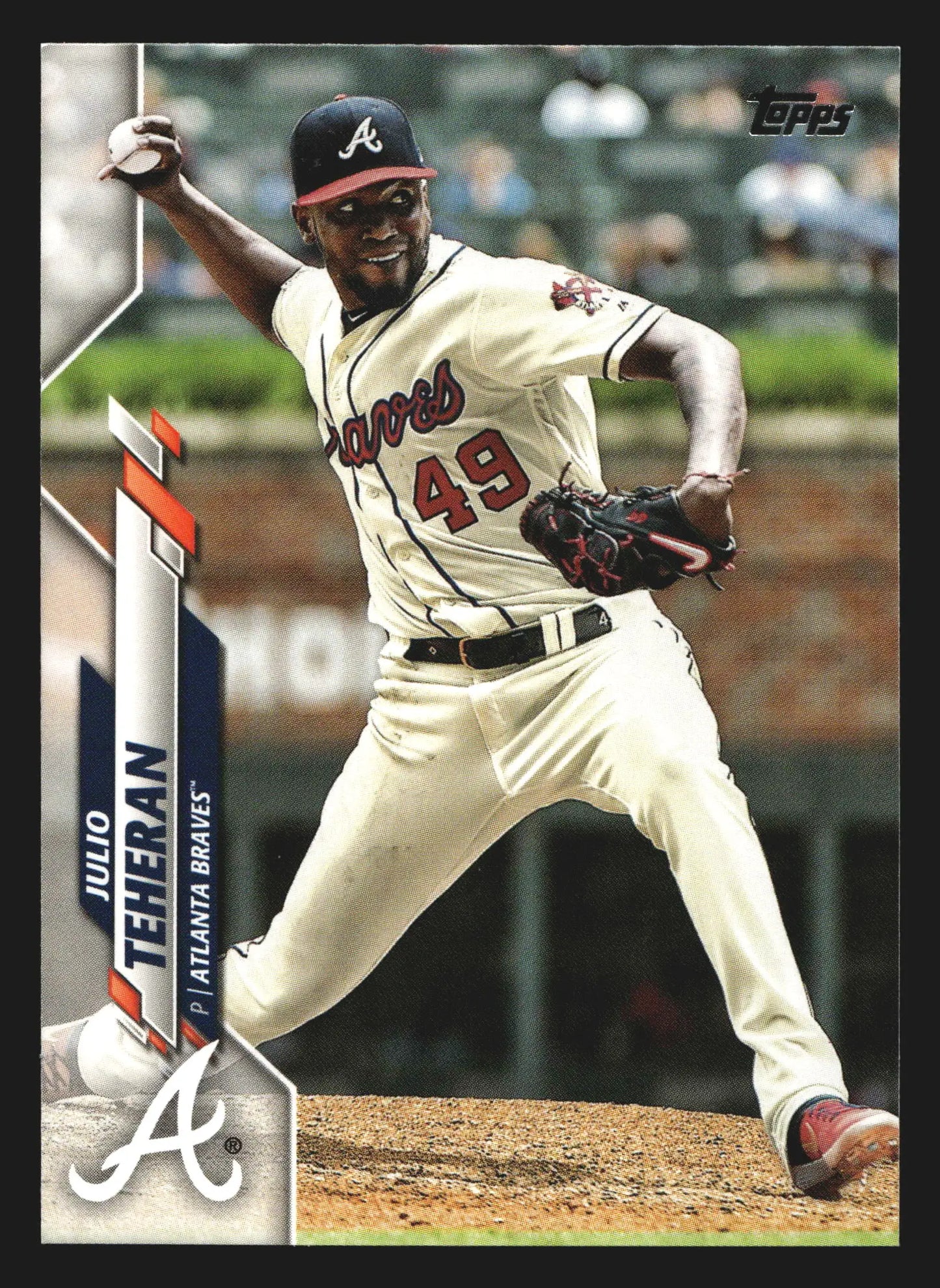 2020 Topps #195 Julio Teheran Braves - Baseball Card Single