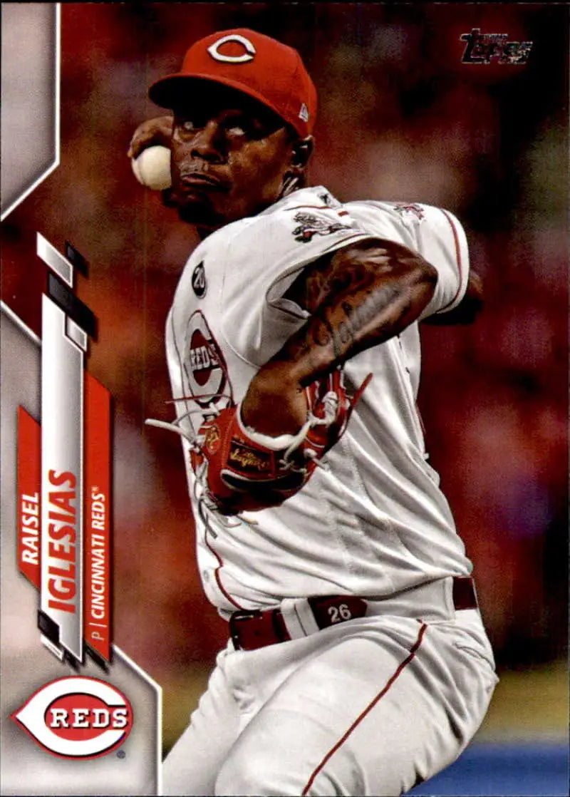2020 Topps #197 Raisel Iglesias NM-MT Cincinnati Reds Baseball Card - Baseball Card Single