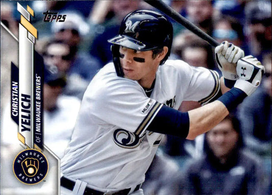 2020 Topps #200 Christian Yelich NM-MT Milwaukee Brewers Baseball Card - Baseball Card Single