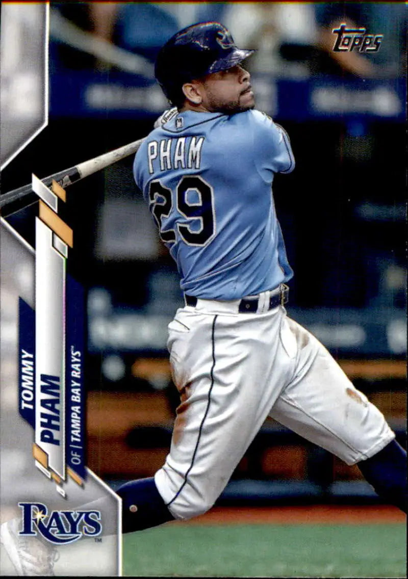2020 Topps #206 Tommy Pham NM-MT Tampa Bay Rays Baseball Card - Baseball Card Single