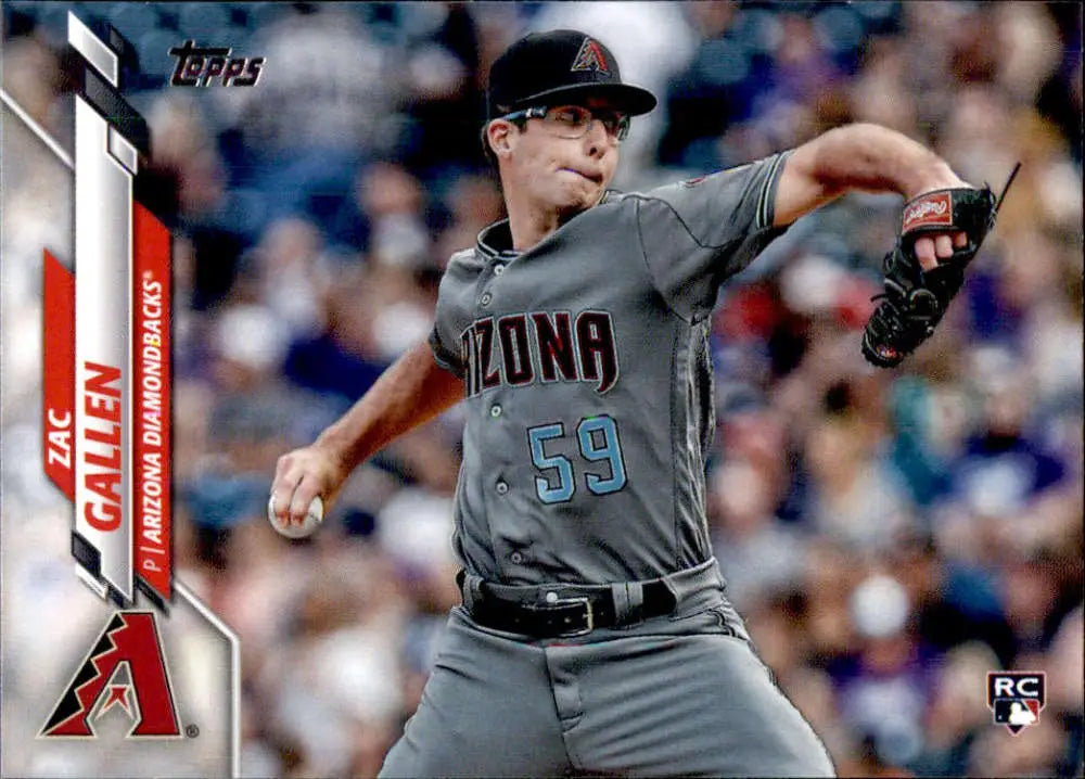 2020 Topps #207 Zac Gallen NM-MT RC Rookie Arizona Diamondbacks Baseball Card - Baseball Card Single