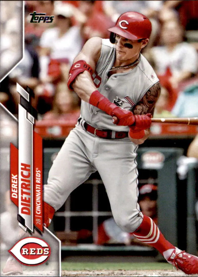 2020 Topps #209 Derek Dietrich NM-MT Cincinnati Reds Baseball Card - Baseball Card Single