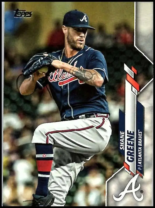 2020 Topps #21 Shane Greene NM-MT Atlanta Braves Baseball Card - Baseball Card Single