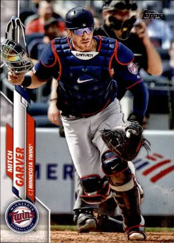 2020 Topps Mitch Garver baseball card with original gloss Twins player memorabilia