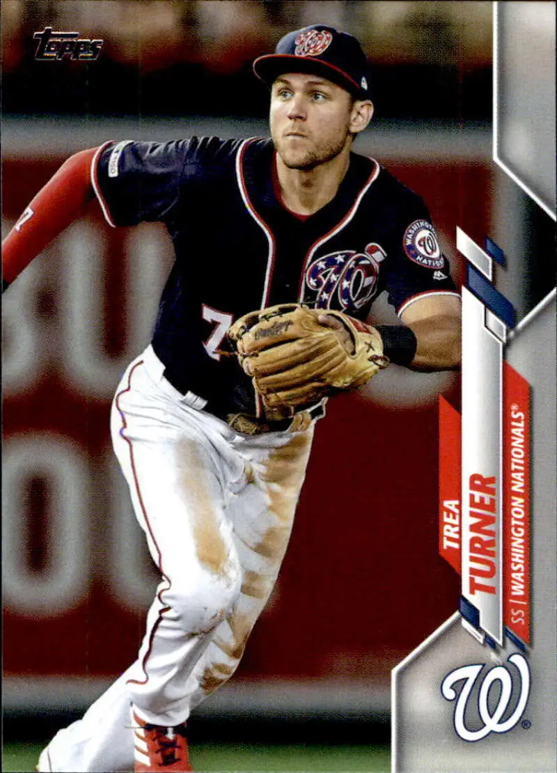 2020 Topps #214 Trea Turner NM-MT Washington Nationals Baseball Card - Baseball Card Single