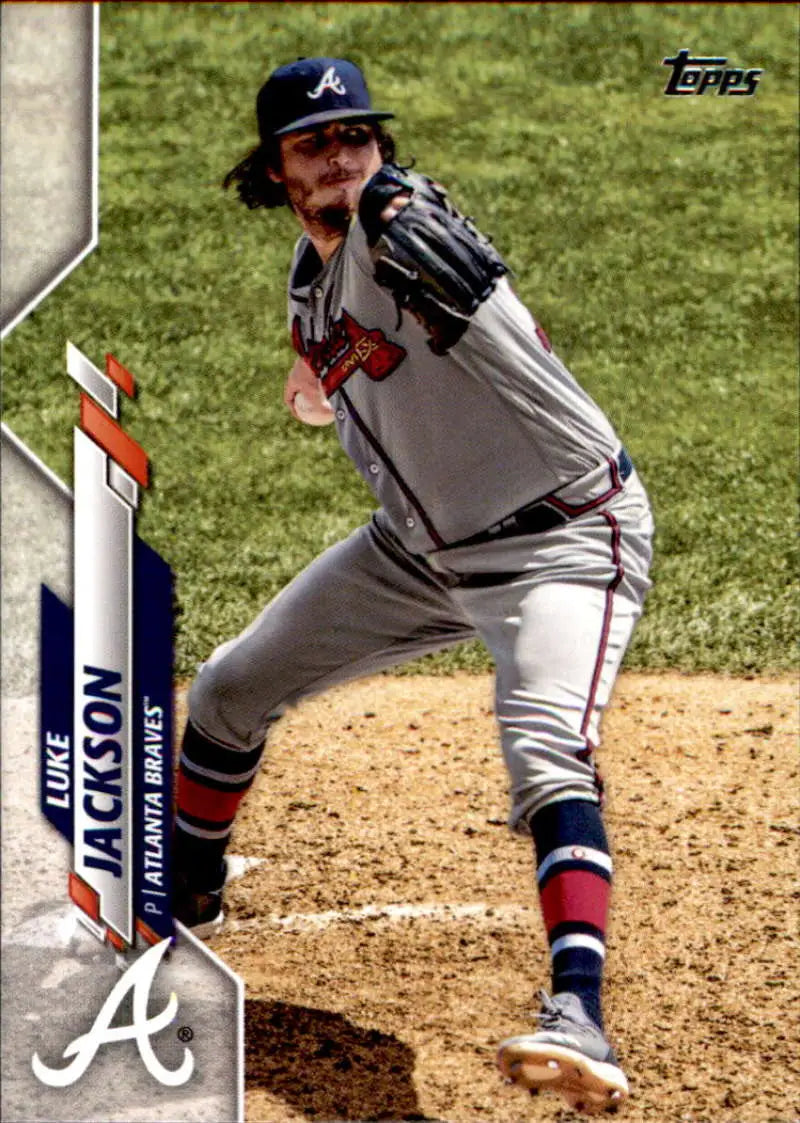 2020 Topps #215 Luke Jackson NM-MT Atlanta Braves Baseball Card - Baseball Card Single