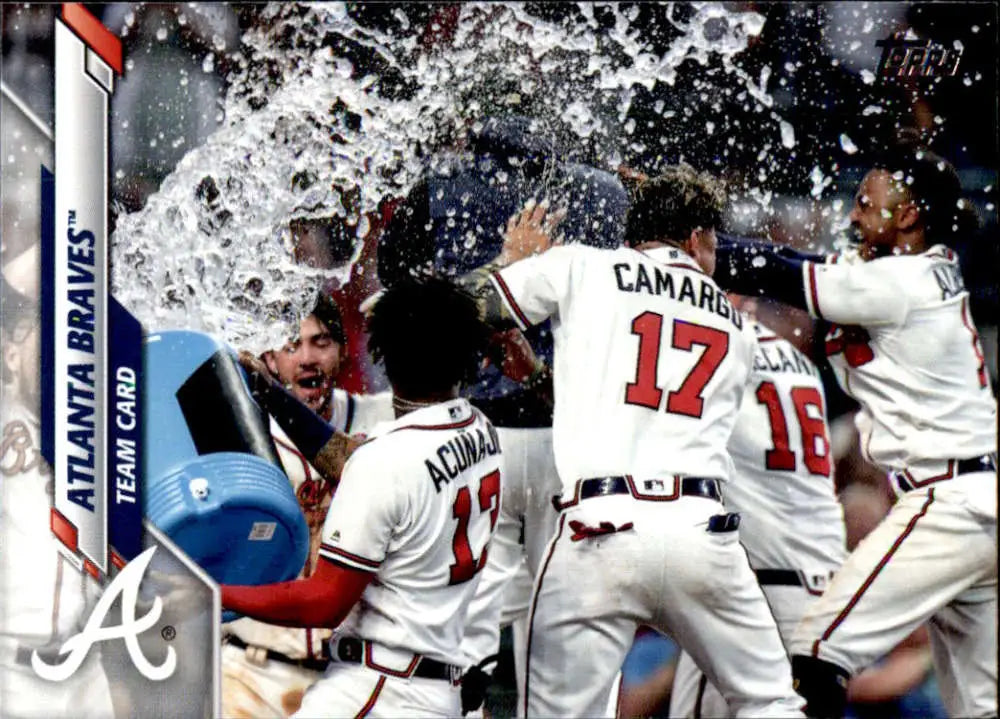 2020 Topps #218 Atlanta Braves NM-MT Baseball Card - Baseball Card Single