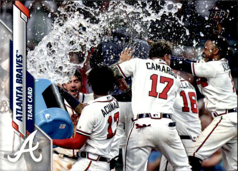 2020 Topps #218 Atlanta Braves NM-MT Baseball Card - Baseball Card Single