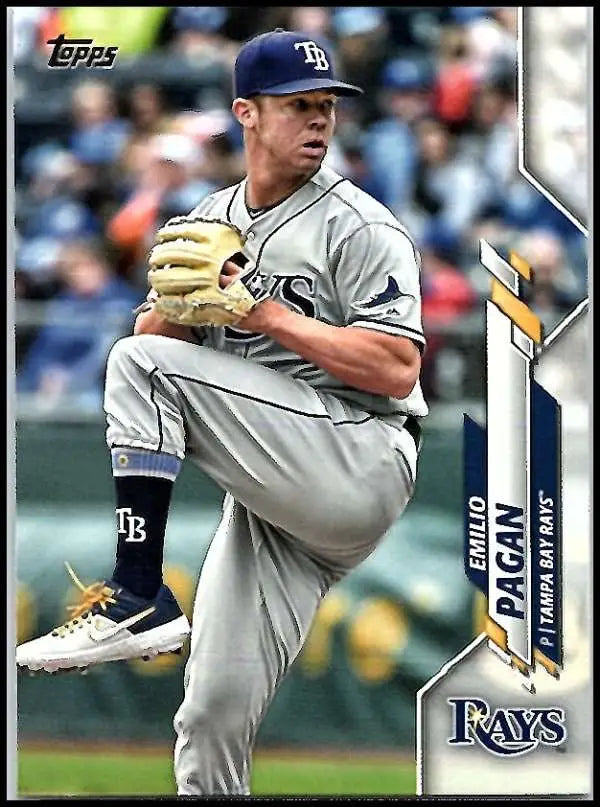 2020 Topps #22 Emilio Pagan NM-MT Tampa Bay Rays Baseball Card - Baseball Card Single